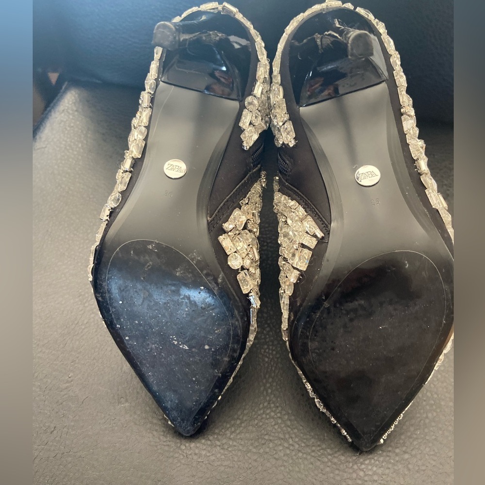 Zara Crystal Heeled Ankle Boots - Special Edition - Picture 5 of 9